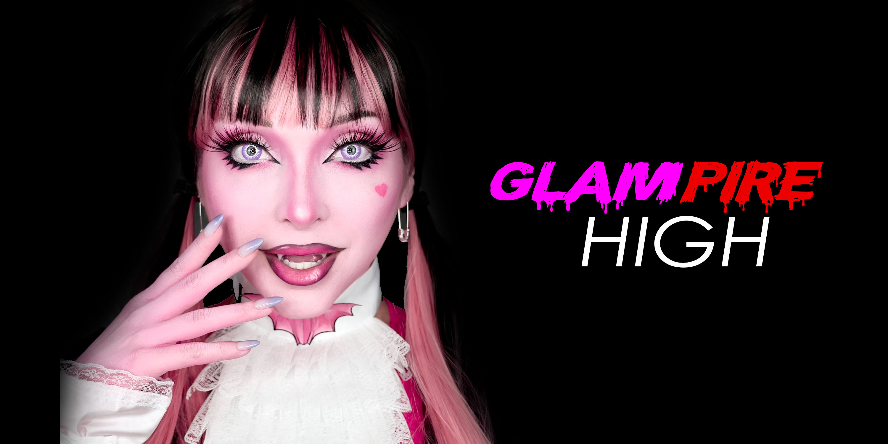 Mehron Glampire High teenage vampire look